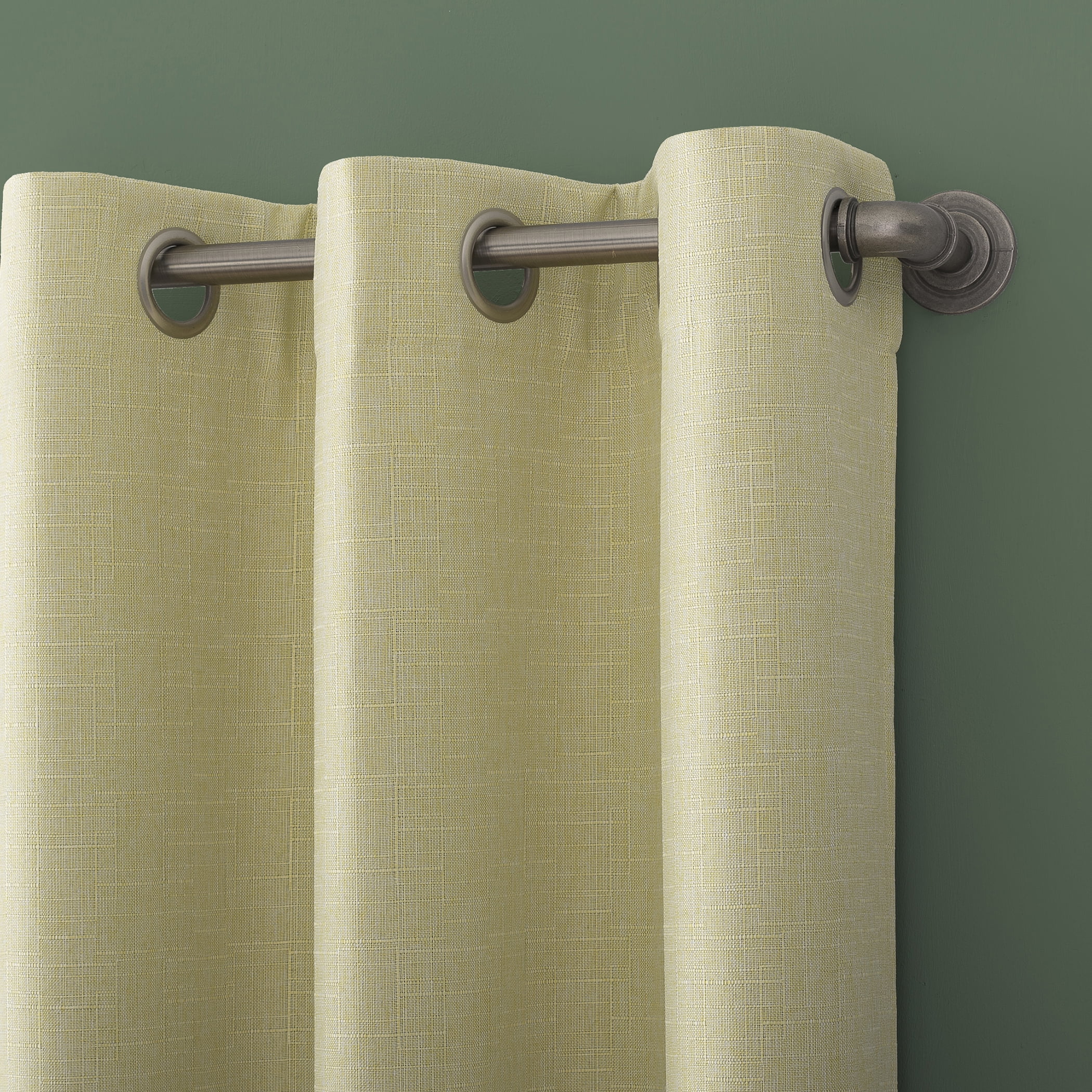 Sun Zero Miles 100% Blackout Grommet Single Curtain Panel in Yellow 40" x 84"