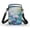 Flowers Dragonfly, variant on HELLHERO Vibrant Floral Mix Crossbody Sling Bags 2 Zippers Polyester Adults 4.33x1.97x7.09 for Outdoor Daily Use