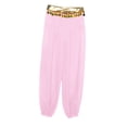 thumbnail image 3 of inhzoy Kids Girls Sequins India Arabian Belly Dance Harem Pants Stage Performance Trousers Pink 16, 3 of 5