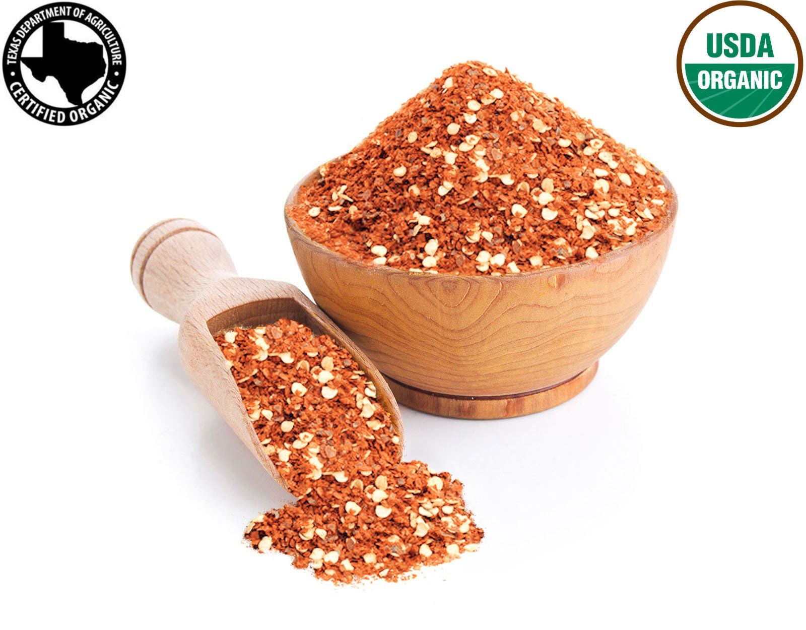 Organic Red Chili Flakes: Add a Kick of Heat to Your Cooking with 100% Natural and Non-GMO Spice - image 3 of 6