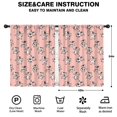thumbnail image 2 of Blackout Kids Curtains,Pink Cow Happy Pattern Childrens Insulated Curtains Set Of 2,Bedroom Essentials,Toddler Room Decor 42x54in(106x137cm), 2 of 5