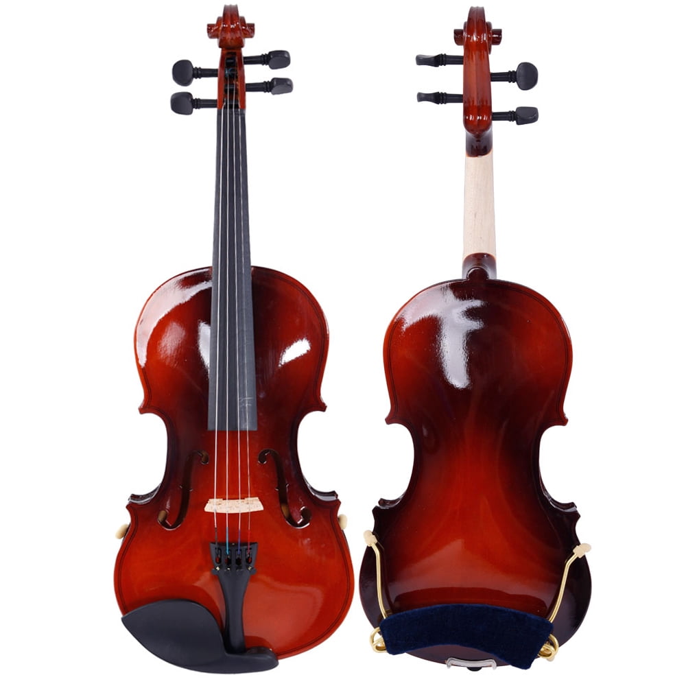 Glarry Acoustic Student Solid Violin Fiddle Starter Kit with Case, Bow, Rosin, Strings, Shoulder Rest, Tuner 1/8, 1/4, 1/2, 3/4, 4/4