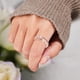 thumbnail image 4 of Anillos de oro rosa Anillos de boda para las mujeres Anillos de flores Anillos Geometría Tamaño 5 11, 4 of 6