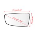thumbnail image 3 of Unique Bargains Car Left Side Mirror Glass with Backing Plate for Ford Transit T150 T250 T350 2015-2017, 3 of 7