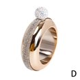 thumbnail image 1 of Femmes Bracelet en Acier Inoxydable Flasque Durableavec Strass pour le Vin T2W4, 1 of 4