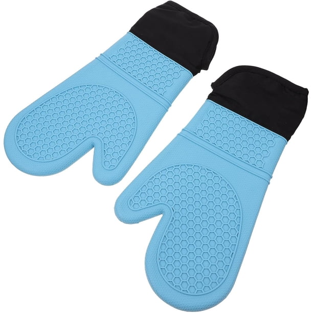 2 guantes antiescaldaduras para niños, manoplas para horno, manoplas para niños, guantes para barbacoa, manoplas de silicona para horno, manopla para barbacoa, guantes para asar, guantes par