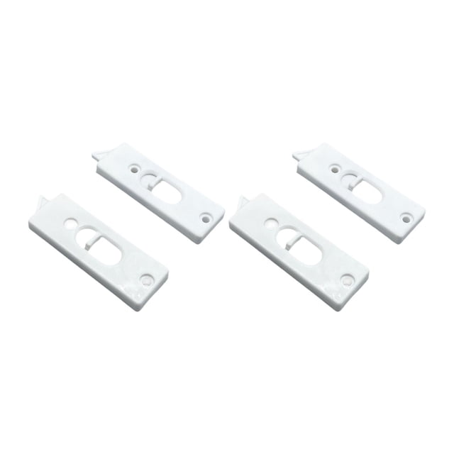 Luzkey 4 Pieces Snap in Tilt Latch Hardware for Home Window Accessories Sturdy 2 Hole Easy to Install Tilt Latch Pairs Spring Loaded L