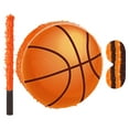 thumbnail image 1 of IFANLANDOR Durable Basketball Pinata with Stick and Blindfold Orange Crepe Paper Decoration for Birthday Party, 1 of 8