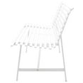 thumbnail image 2 of vidaXL Patio Bench 59" Steel White, 2 of 3