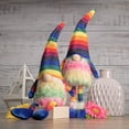 thumbnail image 2 of Northlight Gnome, Striped Rainbow, Spring, Dangling Legs, Multicolor, 20 Inch, 1 Count, 2 of 4