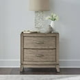 thumbnail image 2 of Liberty Furniture Bedroom Nightstand with Charging Station AC, USB-A, USB-C - Burnished Beige Oak, 2 of 13