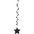 thumbnail image 2 of Black Star Hanging Decorations, 26in, 3ct, 2 of 2