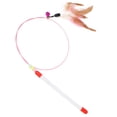 thumbnail image 3 of Varita retráctil de plumas para mascotas, juguetes interactivos con plumas, caña de pescar para gatos, ejercicio de juego, 3 of 5