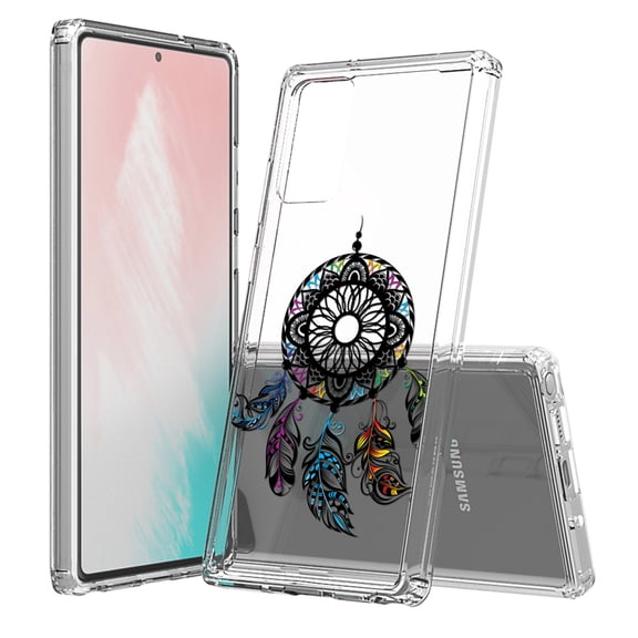 Beyond Cell compatible with Galaxy Note 20 (2020) Case, Transparent Clear Shock Absorption Cushion Bumper Corner Soft TPU PC Cover Dream Catcher