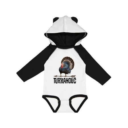 

Inktastic Turkey Hunting Funny Turkaholic Gift Baby Boy or Baby Girl Long Sleeve Bodysuit