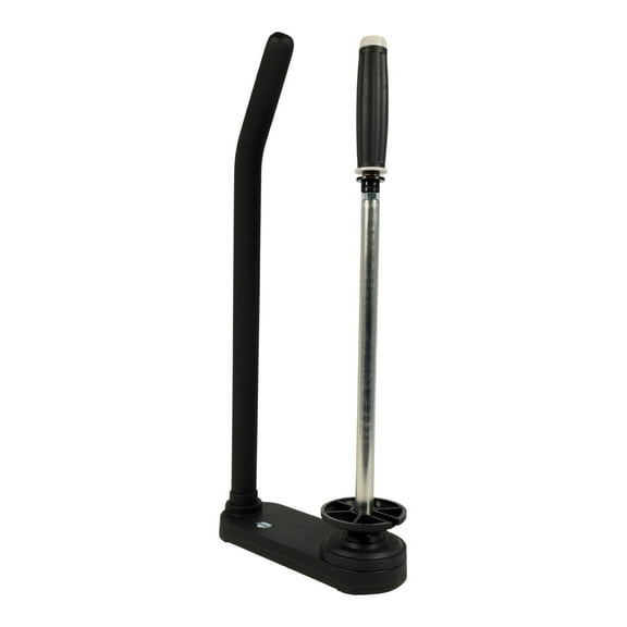 MMBM Hand Stretch Wrap Adjustable Dispenser 1 Pc Black Fits 12"-20" Rolls Easy Pallet Film Wrapping Holder