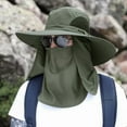 thumbnail image 4 of Joernso Fisherman Hat Large Brim Face and Neck Anti UV Men Summer Visor Hat Fishing Cap for Outdoor, 4 of 8