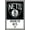 Barnwood Framed Version, variant on NBA Brooklyn Nets - Logo 21 Wall Poster, 22.375" x 34"
