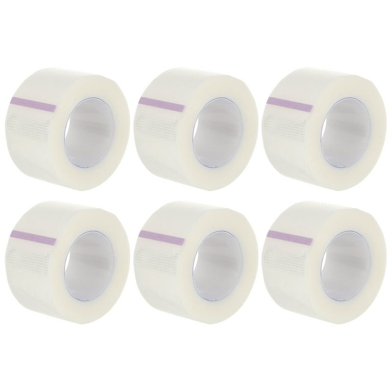 6 Rolls Medical Tape Sensitive Skin Tape Clear Surgical Tape Microporous  First Aid Tape