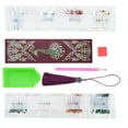 thumbnail image 4 of Peahefy Bookmark DIY Beaded Bookmark Painting Bookmark DIY Rhinestones Beaded Bookmarks With Tassel Craft Gift Rhinestones Bookmark, 4 of 8