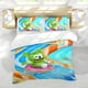 thumbnail image 5 of Oso de Goma y Amigos Conjunto de sábanas temático, trío de piezas, cómodo y amigable con la piel, diseño único, regalo de decoración para el hogar para familiares, amigos y fans, 90 cm * 190 cm, 5 of 6