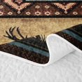 thumbnail image 5 of meiyoeat Southwestern Bear Deer Quilt King,Bohemian Exotic Style Aztec Geometric King Coverlet Set For Boys Kids,3pcs, 5 of 7