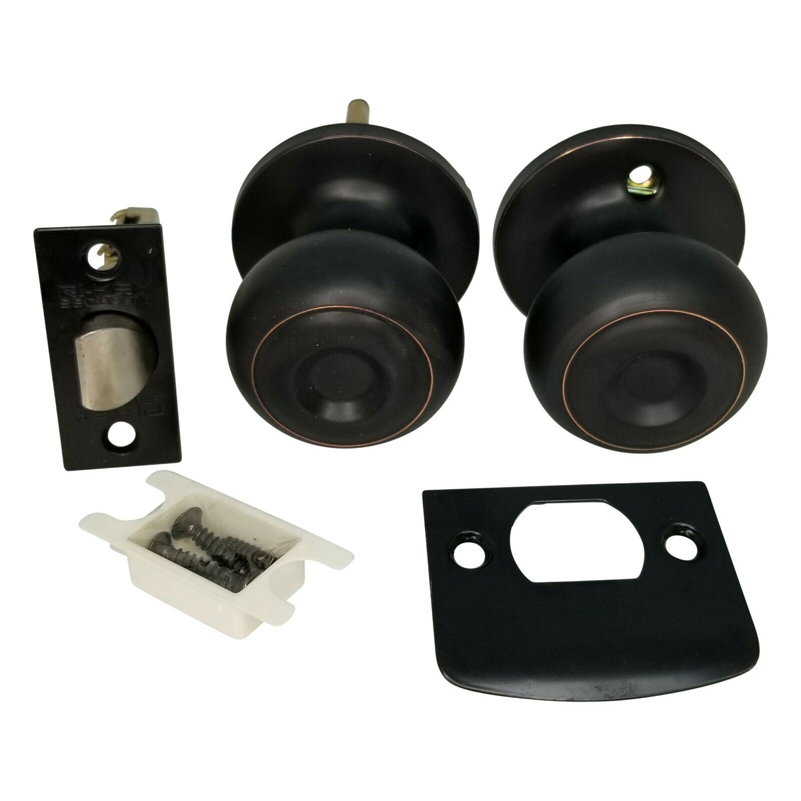 High Quality Door Knob Passage Lock Interior Bedroom Closet Oiled Rubbed Bronze