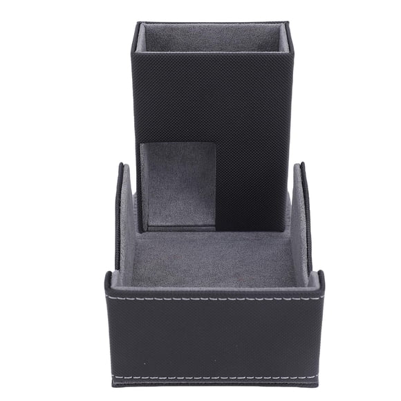 Torre De Rodillos De Dados, Bandeja De Dados Magnética De Doble Capa Con Textura Antideslizante Y Forro De Franela, Caja Plegable De Cuero PU Para Juegos De Mesa De Cartas