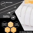 thumbnail image 3 of APSVO S925 Sterling Silver Plated Tennis Necklaces for Women CZ Chain Prom Wedding Birthday Mothers Day Jewelry Gifts Teen Adults Mom Female Daughter Girlfriend Wife Age Ideas 1.5/2mm, 3 of 8