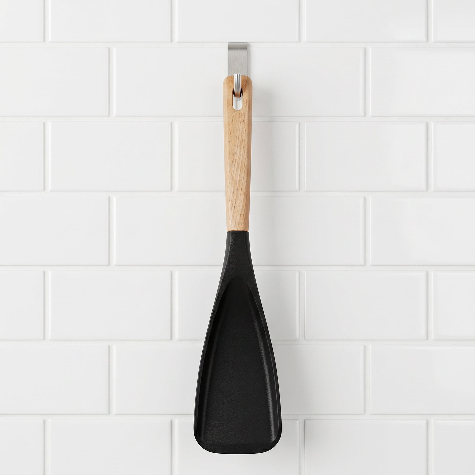 Unique Bargains Spatula Kitchen Heat-Resistant Cooking Utensil Black