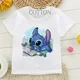 thumbnail image 2 of Camiseta de algodón para niños, camiseta de dibujos animados de Disney Lilo Stitch, camiseta de manga linda de Stitch, camiseta gráfica Y2k, camisetas para niñas y niños, 2 of 5