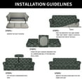 thumbnail image 2 of Easy-Going 2 Pieces Super Stretch Printed Couch cover, Chair size, Quatrefoil/Gray, 2 of 7