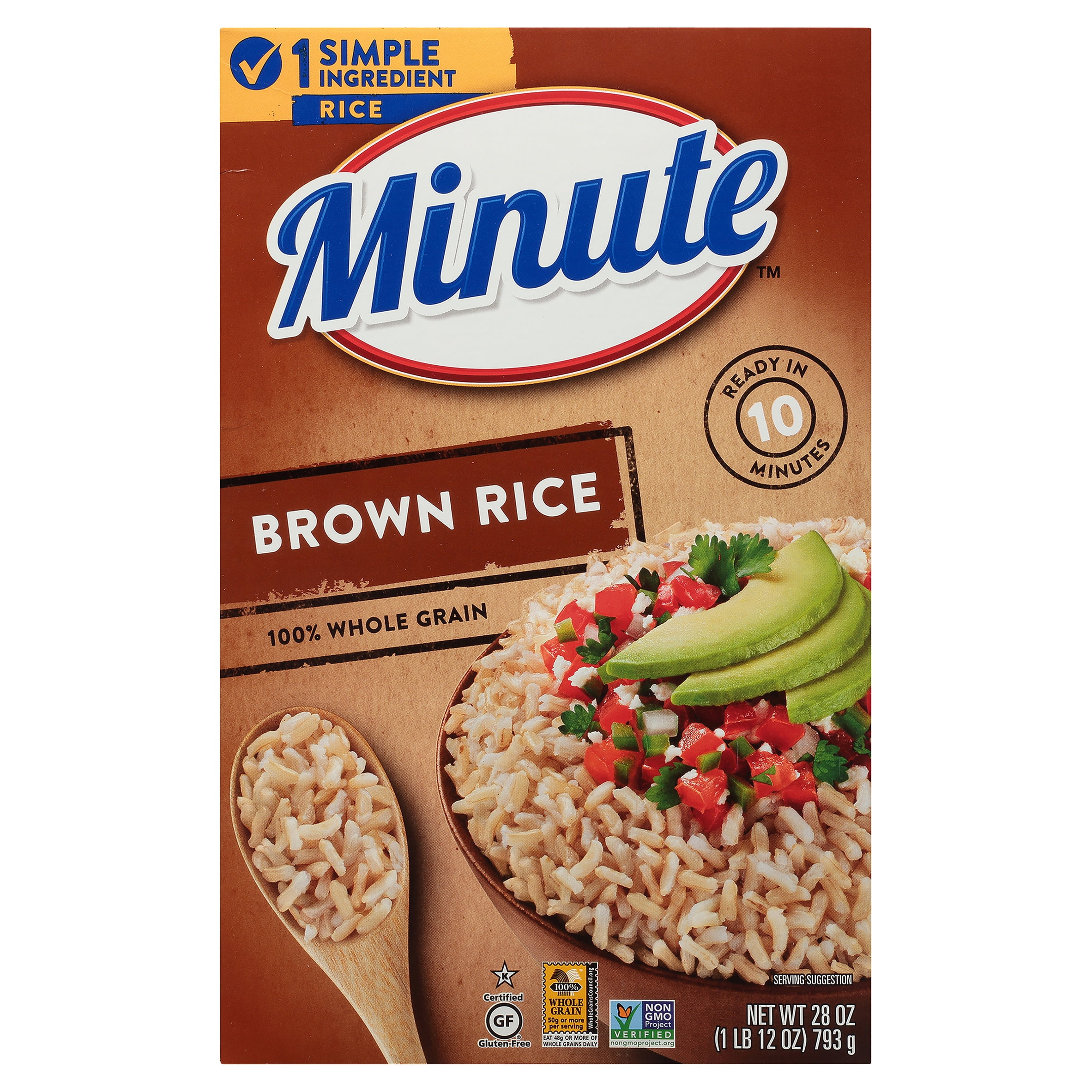 Minute Instant Brown Rice, Light and Fluffy, 14 oz