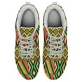 thumbnail image 2 of Kente Shoes for Men Women Running Shoes Lightweight Walking Sneakers Mesh Athletic Sport Shoes White Size 6, 2 of 5