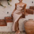 thumbnail image 3 of POINTERTECK Women‘s Long Bodycon Dress with Spaghetti Straps, 3 of 5