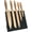Rose Gold, variant on Kitchen Knife Set, 6-Pieces Golden Titanium Coated Knife Block Set with Wood Magnetic Knife Block, Non-stick & Non-slip Stainless Steel Sharp Chef Knife Set, Knives Set for Home Kitchen (Gold)