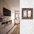 thumbnail image 5 of Yayeee Rocker Switch Wall Plate 1-Gang 4.6"x2.9" Home Decorative Outlet Cover, Yellow Floral, 5 of 6