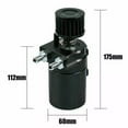 thumbnail image 5 of Oil Catch Can Kit Reservoir Baffled Tank with Breather Filter Universal Aluminum, 5 of 10