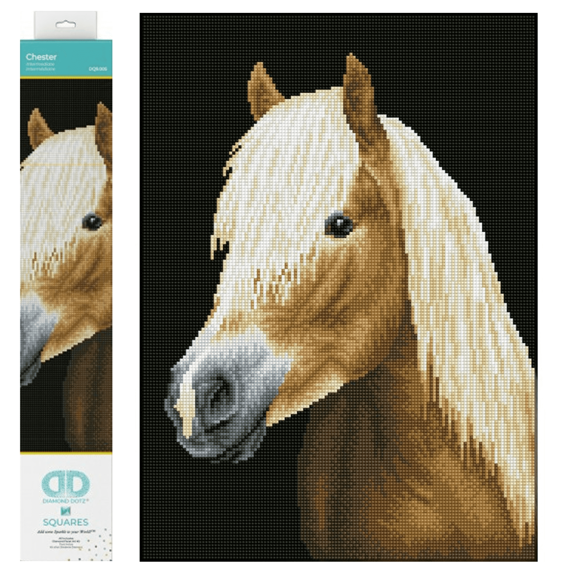 DIAMOND DOTZ® Chester Horse Diamond Painting Kit - 18.5" x 13.4"