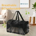 thumbnail image 6 of Petsfit Cat Carrier , Lightweight Collapsible Cat Carrier for Travel, 4-Sided Breathable Mesh, Locking Zipper and Washable Fleece Pad Black, 6 of 9