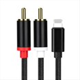 thumbnail image 1 of Divisor USB L A 2 y para 6, 7, 8 Plus, X, XR, XS, 11, 12, 13, 14 Pro Max SE, Conector de Audio para TV y Coche, Cable de 3 Metros., 1 of 5