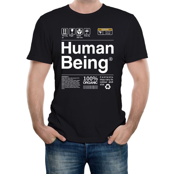 Reality Glitch Human Being T-Shirt – Funny Human Nature Tee for Men