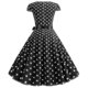 thumbnail image 2 of Women Polka Dot Hepburn Retro 50s 60s Rockabilly Evening Party Swing Midi Dress, 2 of 3