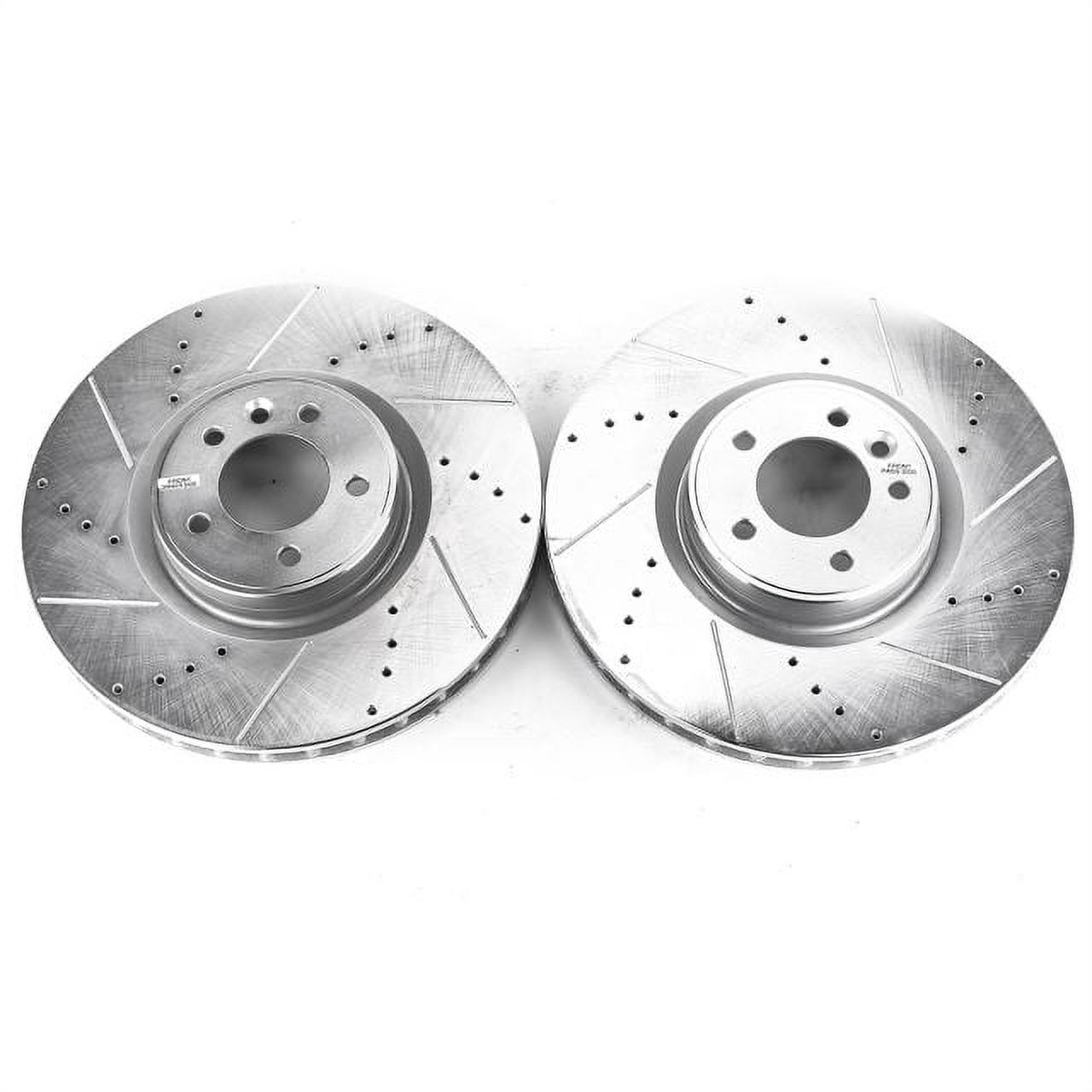 Power Stop Front Pair of Drilled and Slotted Brake Rotors EBR1409XPR