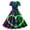 C-Green195, variant on DHFJKG Summer Dresses For Women Casual Crew Neck Heart Printed Short Sleeve Flowy A Line Midi Swing Dress Trendy Dresses