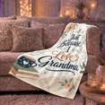 thumbnail image 6 of Just Because I Love Grandma Botanical Quote Art, Cozy Botanical Garden Scene, Warm Flannel Blanket for Sunroom and Reading Nook, Garden Lovers Valentine's Day Gift, Botanical Home Decor, 6 of 9
