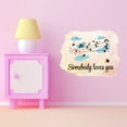 thumbnail image 3 of Animal Watercolor Wall Decals for Kids Room - Somebody Loves You Lettering Art Quotes Inspirational DIY & Creativity Boy Girl Bedroom Wall Water Color Sticker - Size: 30 In x 24 In, 3 of 5
