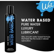 Wet Premium Water-Based Lube, Ultra Long Lasting Luxury Personal Lubricant, 9 fl oz