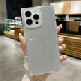 thumbnail image 3 of Transparent Square Fluorescent Neon Color Glitter Case For iPhone 14 11 12 13 15 Pro Max X XS XR 7 8 Plus SE Soft Silicone Cover, 3 of 5
