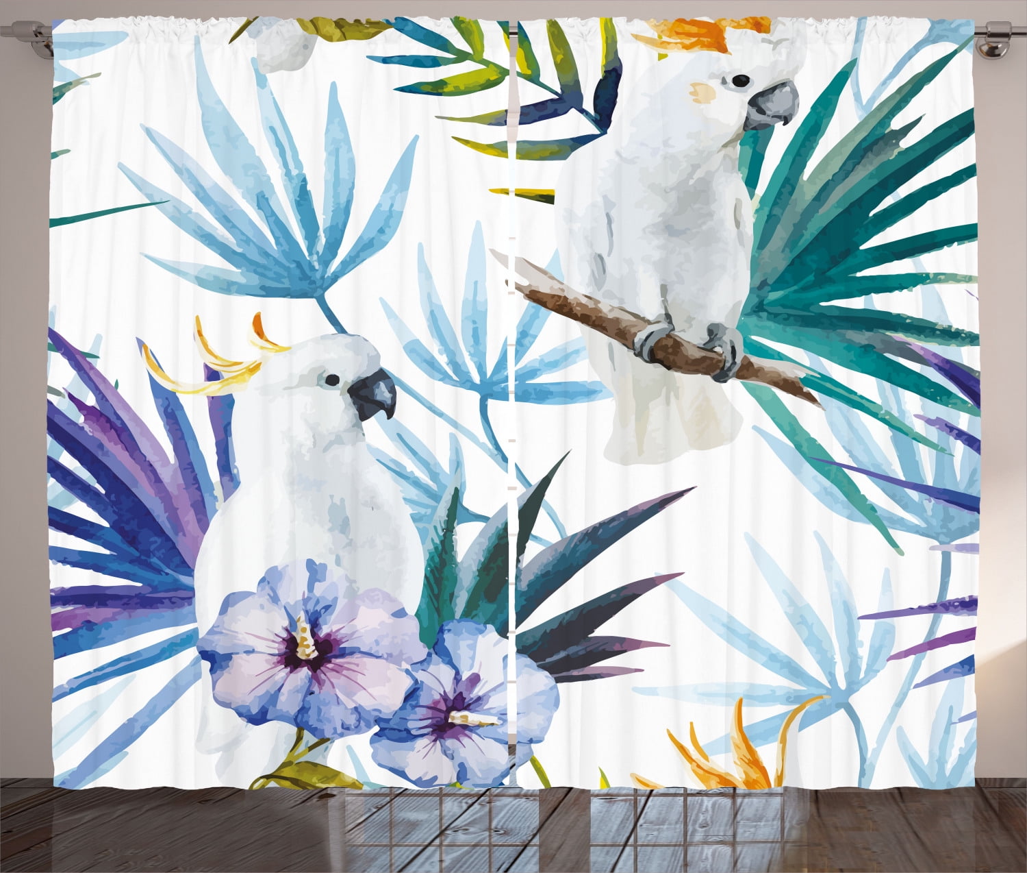 Tropical Birds Watercolor